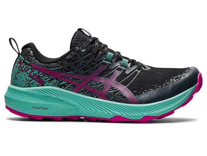 Asics FUJI LITE 2 Trail löparskor Dam Svarta Fuchsia Röda | Sverige-5102683