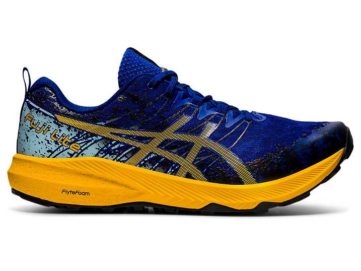 Asics FUJI LITE 2 Trail löparskor Herr Blå Orange Blommiga | Sverige-0178653