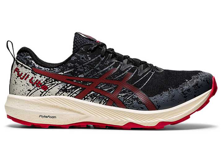 Asics FUJI LITE 2 Trail löparskor Herr Svarta Röda | Sverige-7012368