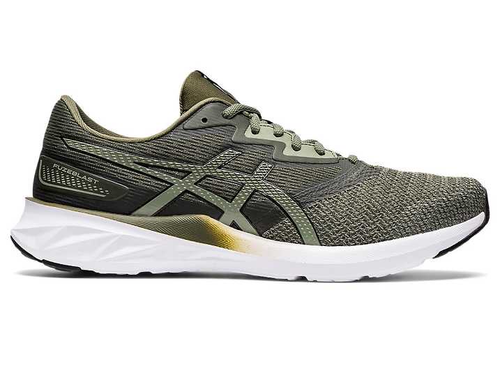 Asics FUZEBLAST Löparskor Herr Olivgröna Svarta | Sverige-3527684