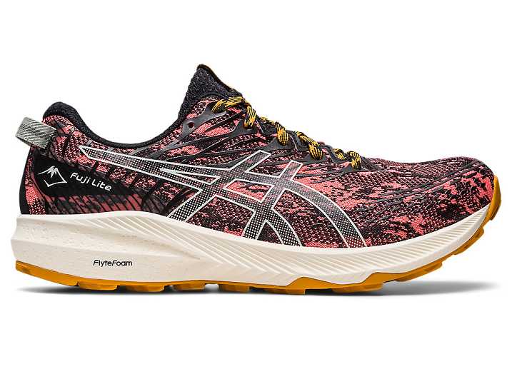 Asics Fuji Lite 3 Trail löparskor Dam Orange Ljusolivgröna | Sverige-0563849