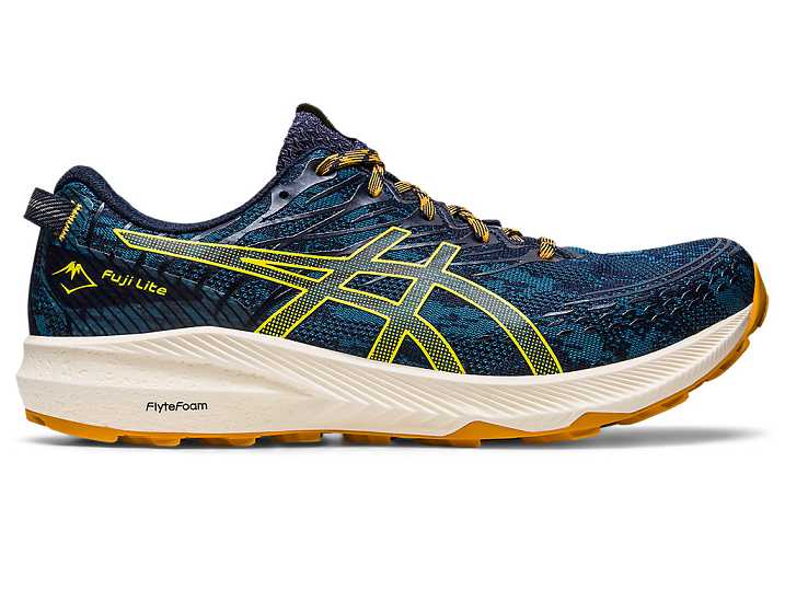 Asics Fuji Lite 3 Trail löparskor Herr Turkos Guld Gula | Sverige-4812097