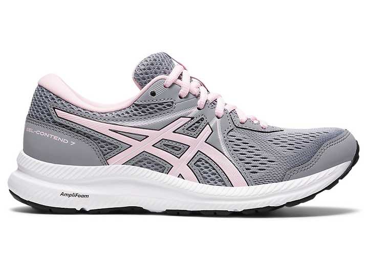 Asics GEL-CONTEND 7 WIDE Promenadskor Dam Grå Rosa | Sverige-5347981