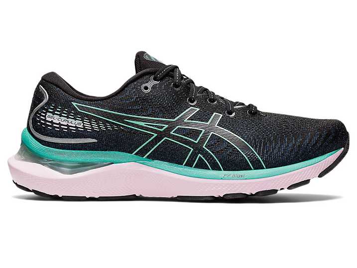 Asics GEL-CUMULUS 24 Löparskor Dam Svarta Olivgröna | Sverige-0248637