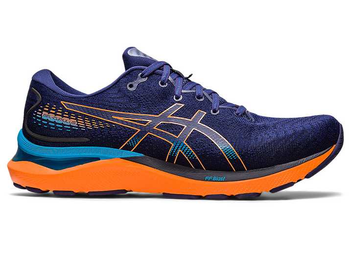 Asics GEL-CUMULUS 24 Löparskor Herr Blå Orange | Sverige-3265104