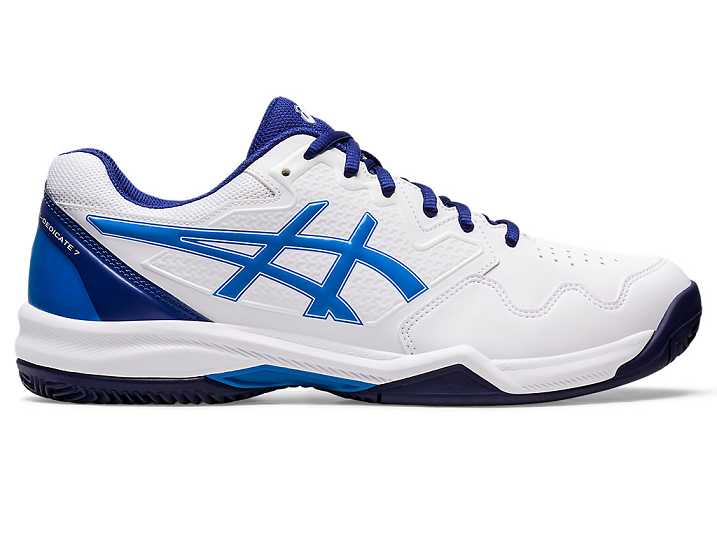 Asics GEL-DEDICATE 7 CLAY Tennisskor Herr Vita Blå | Sverige-3269801