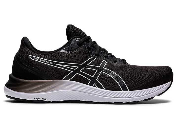 Asics GEL-EXCITE 8 Promenadskor Herr Svarta Vita | Sverige-6305418