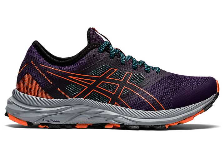 Asics GEL-EXCITE TRAIL Promenadskor Dam Mörklila Orange | Sverige-4315207