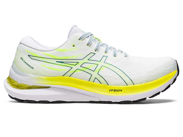 Asics GEL-KAYANO 29 Löparskor Dam Vita Mörkgröna | Sverige-8401569