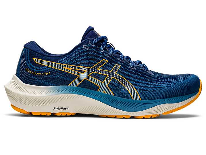 Asics GEL-KAYANO LITE 3 Löparskor Herr Azurblå Guld | Sverige-2761035