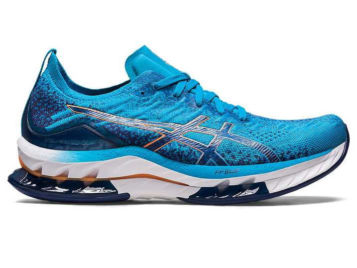 Asics GEL-KINSEI BLAST Löparskor Herr Blå Orange | Sverige-3607542