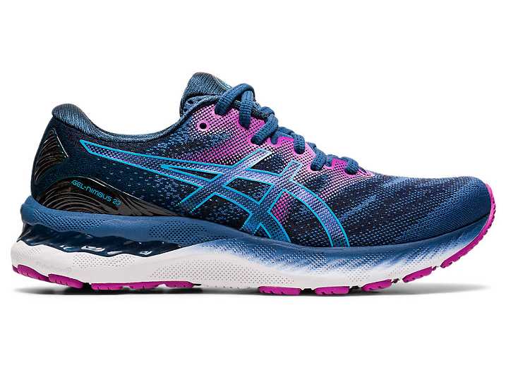 Asics GEL-NIMBUS 23 Löparskor Dam Mörkgrå Ljusturkos | Sverige-3264791