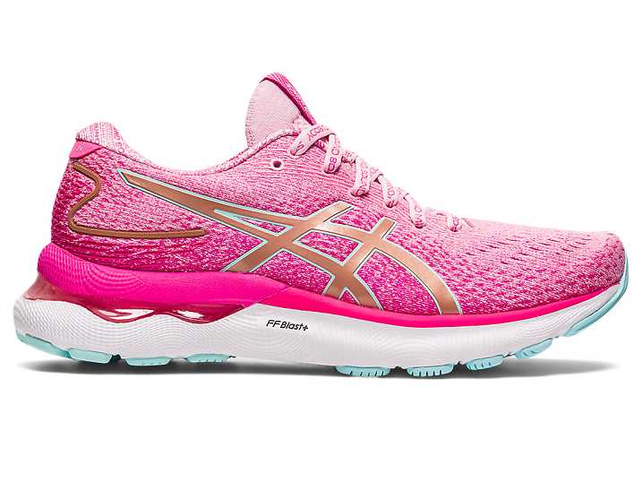 Asics GEL-NIMBUS 24 LIMITED EDITION Löparskor Dam Lila Rosa Guld | Sverige-4705893