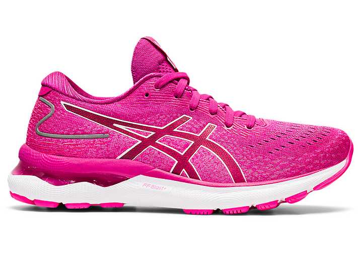 Asics GEL-NIMBUS 24 Löparskor Dam Fuchsia Röda Vita | Sverige-7534126