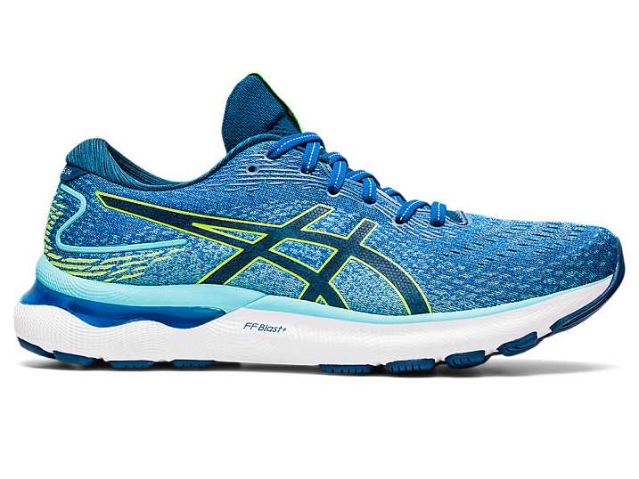 Asics GEL-NIMBUS 24 Löparskor Herr Blå Gröna | Sverige-6735910