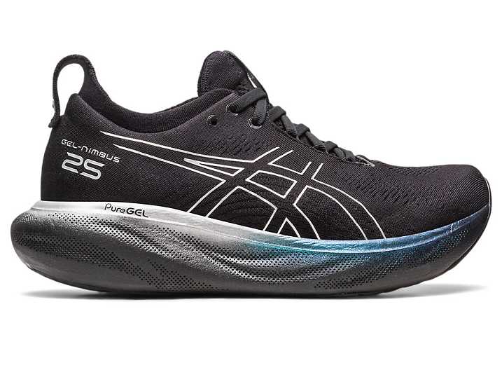 Asics GEL-NIMBUS 25 PLATINUM Löparskor Dam Svarta Silver | Sverige-4635072