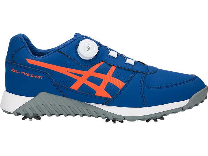 Asics GEL-PRESHOT BOA Golfskor Herr Kungsblått Orange | Sverige-0389265