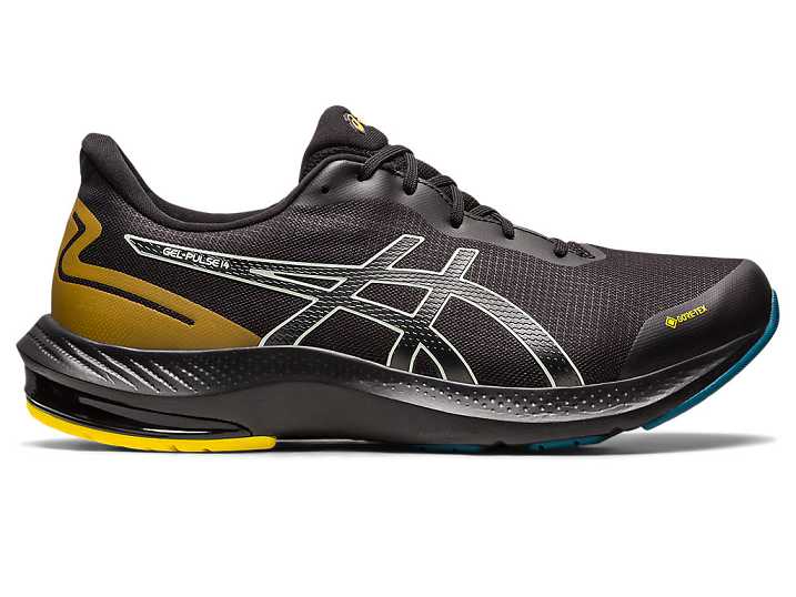 Asics GEL-PULSE 14 GTX Löparskor Herr Svarta Gröna | Sverige-3841029