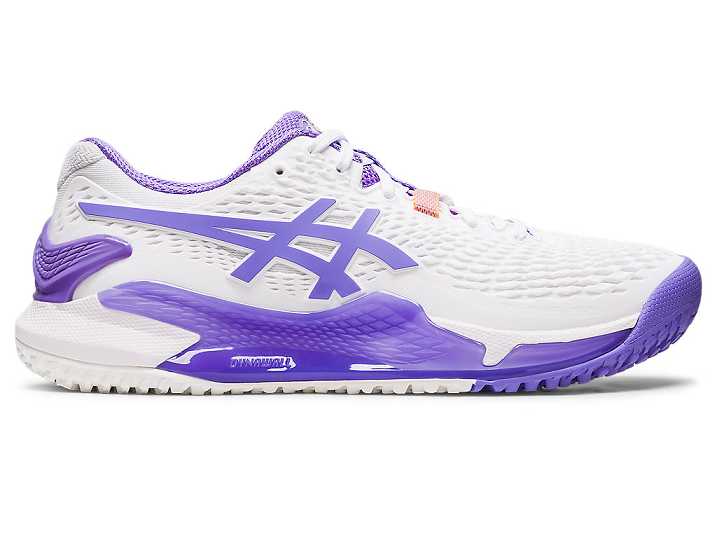 Asics GEL-RESOLUTION 9 OC Tennisskor Dam Vita Lila | Sverige-4391058