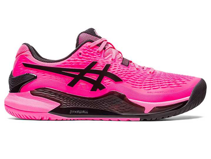 Asics GEL-RESOLUTION 9 Tennisskor Herr Rosa Svarta | Sverige-9251487