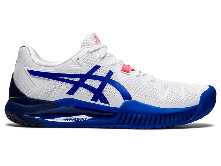 Asics GEL-Resolution 8 Tennisskor Dam Vita Blå | Sverige-1678590