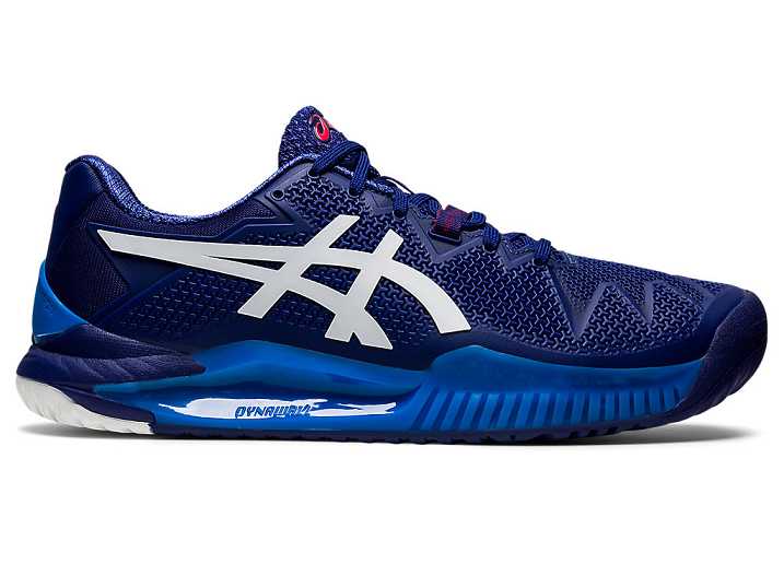 Asics GEL-Resolution 8 Tennisskor Herr Blå Vita | Sverige-7281590