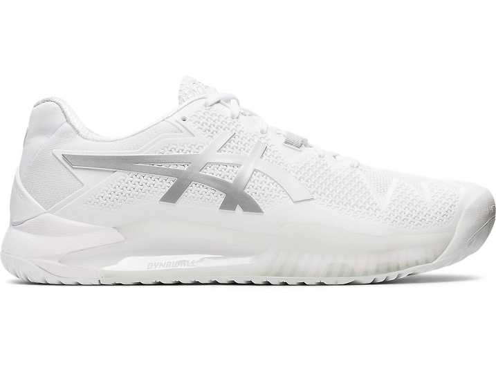 Asics GEL-Resolution 8 Tennisskor Herr Vita Silver | Sverige-4806312