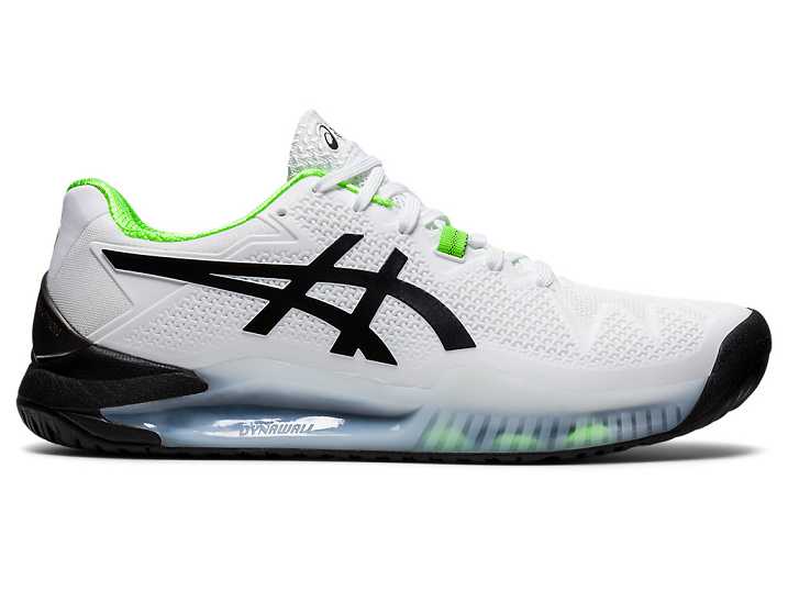 Asics GEL-Resolution 8 Tennisskor Herr Vita Gröna | Sverige-9702164