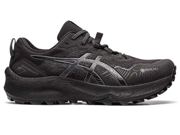 Asics GEL-TRABUCO 11 GTX Trail löparskor Dam Svarta Grå | Sverige-3981047