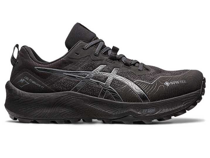 Asics GEL-TRABUCO 11 GTX Trail löparskor Herr Svarta Grå | Sverige-9647835