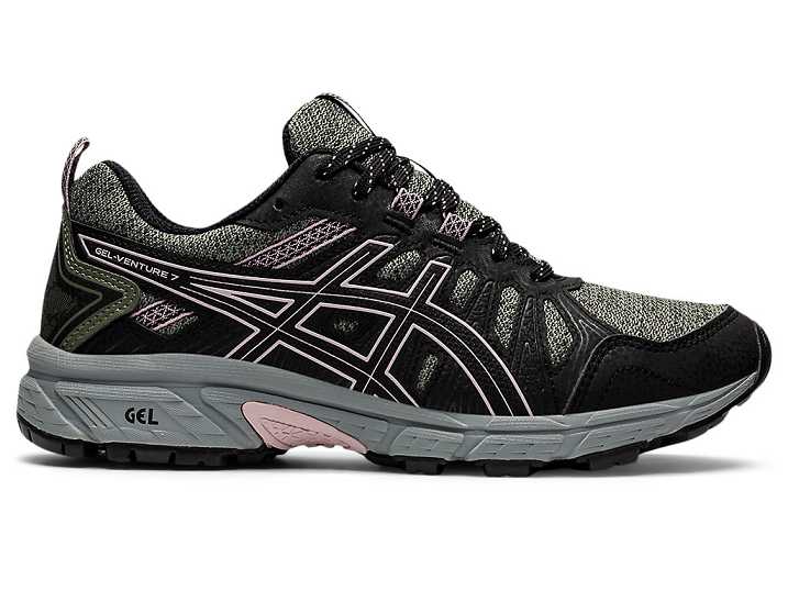 Asics GEL-VENTURE 7 Trail löparskor Dam Gröna Rosa | Sverige-7104283