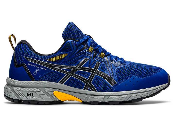 Asics GEL-VENTURE 8 EXTRA WIDE Trail löparskor Herr Blå Svarta | Sverige-2738096