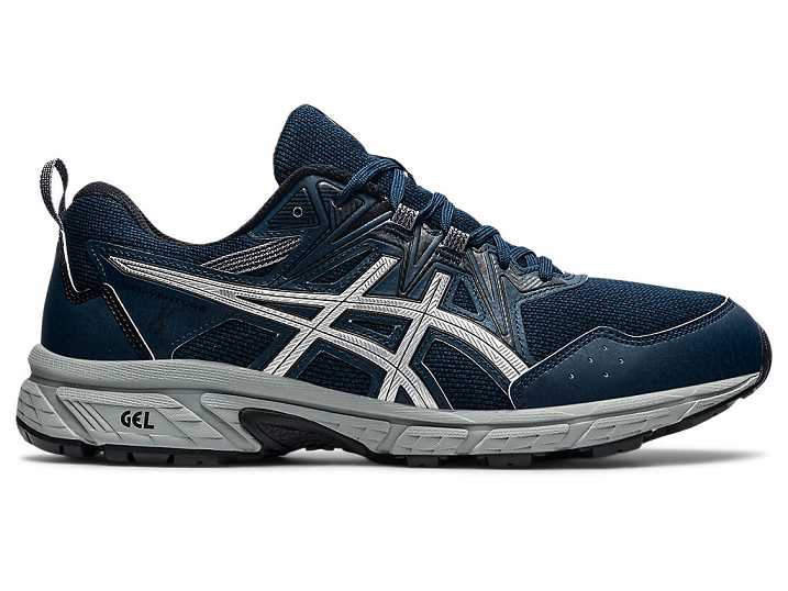 Asics GEL-VENTURE 8 EXTRA WIDE Trail löparskor Herr Blå Silver | Sverige-9810723