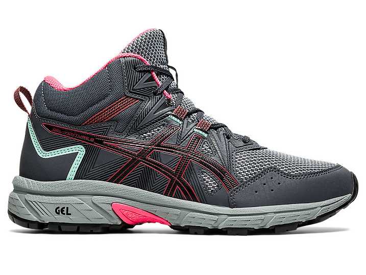 Asics GEL-VENTURE 8 MT Trail löparskor Dam Grå Rosa | Sverige-9314726