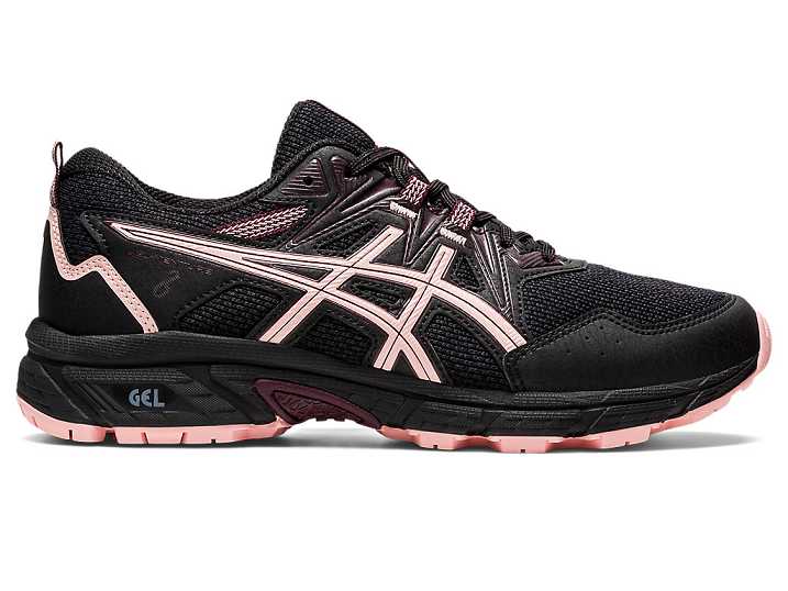 Asics GEL-VENTURE 8 Trail löparskor Dam Svarta Rosa | Sverige-1238095