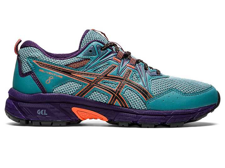 Asics GEL-VENTURE 8 Trail löparskor Dam Mörkgröna Orange | Sverige-3074685