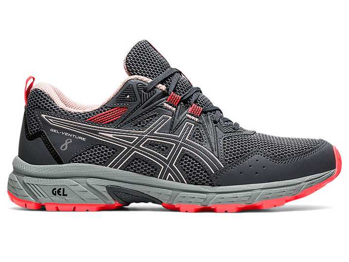 Asics GEL-VENTURE 8 WIDE Trail löparskor Dam Grå | Sverige-1598367