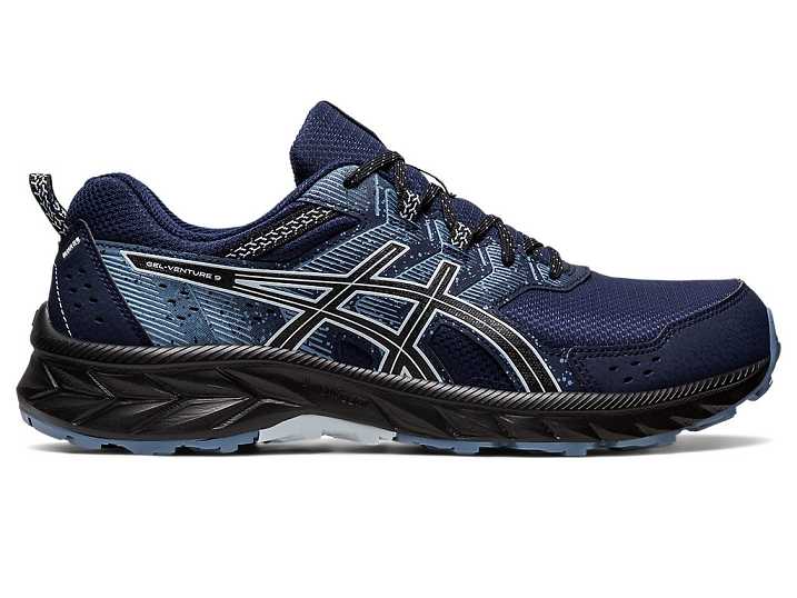 Asics GEL-VENTURE 9 EXTRA WIDE Trail löparskor Herr Marinblå | Sverige-8537926