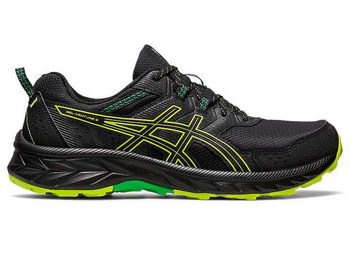 Asics GEL-VENTURE 9 Trail löparskor Herr Svarta Ljusgröna | Sverige-6543082