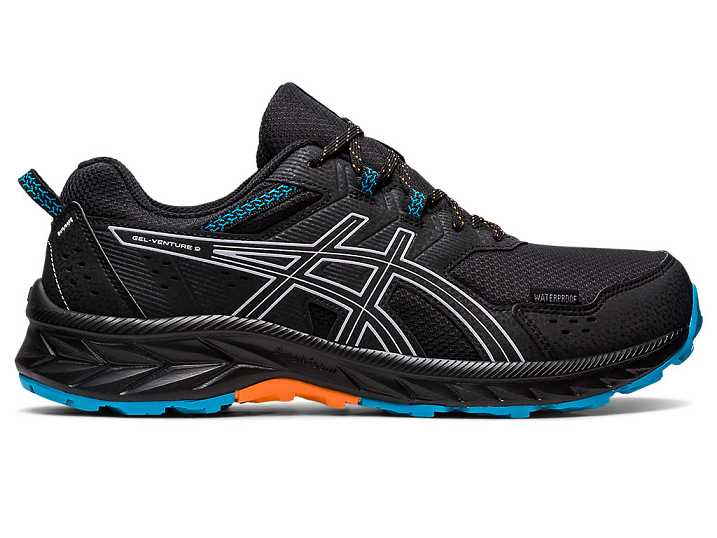 Asics GEL-VENTURE 9 WATERPROOF Trail löparskor Herr Svarta Lila | Sverige-8460137