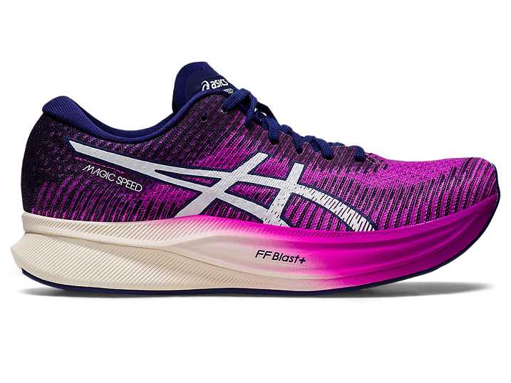 Asics MAGIC SPEED 2 Löparskor Dam Lila Vita | Sverige-9154327