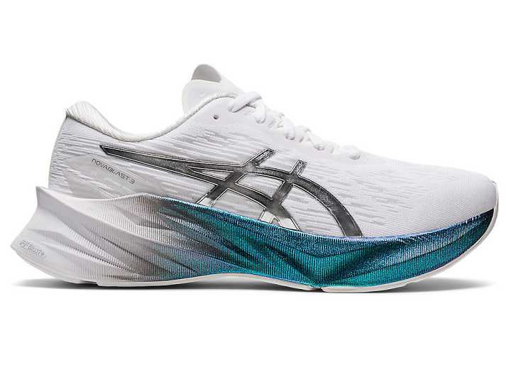 Asics NOVABLAST 3 PLATINUM Löparskor Dam Vita Silver | Sverige-6154298