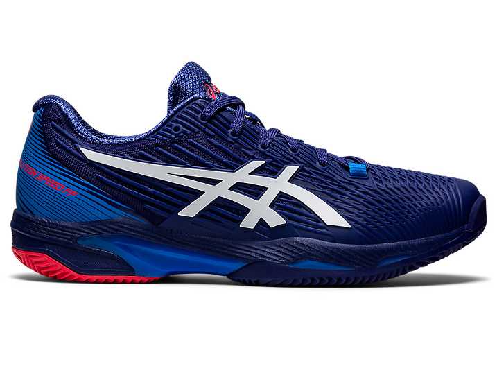 Asics SOLUTION SPEED FF 2 CLAY Tennisskor Herr Blå Vita | Sverige-9421375