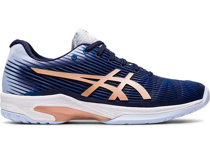 Asics SOLUTION SPEED FF Tennisskor Dam Marinblå Rosa Guld | Sverige-0264173