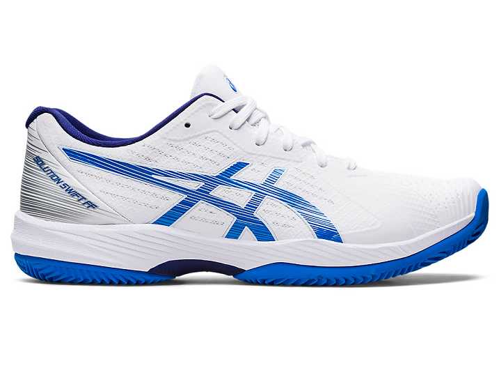 Asics SOLUTION SWIFT FF CLAY Tennisskor Herr Vita Blå | Sverige-5231689