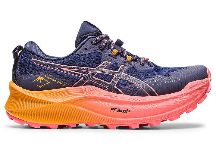 Asics Trabuco Max 2 Trail löparskor Dam Marinblå | Sverige-7215394