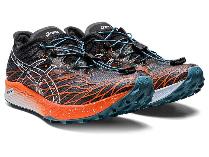 Asics FujiSpeed Trail löparskor Dam Svarta Orange | Sverige-0269143