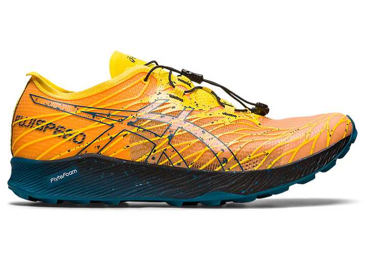 Asics FujiSpeed Trail löparskor Herr Guld Gula Turkos | Sverige-0746298