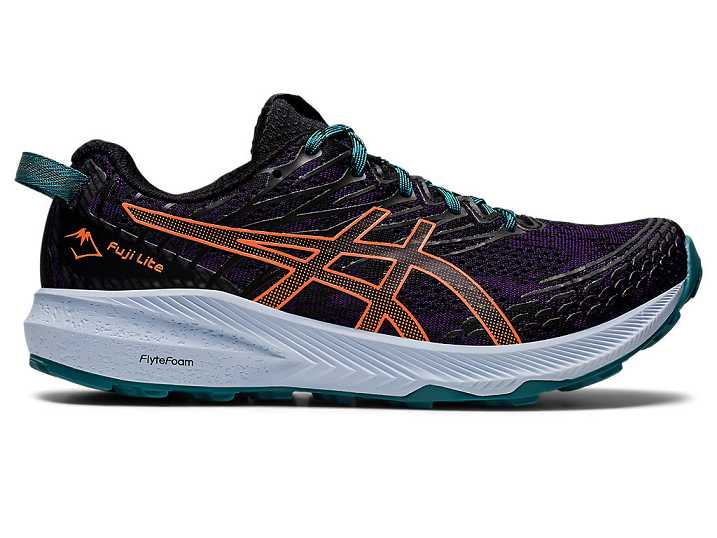 Asics Fuji Lite 3 Trail löparskor Dam Mörklila Orange | Sverige-4187360