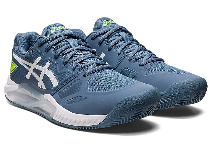 Asics GEL-CHALLENGER 13 CLAY Tennisskor Herr Grå Blå Vita | Sverige-8924653